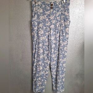 SO Linen Blend High Rise Tapered Leg Pants    Size S